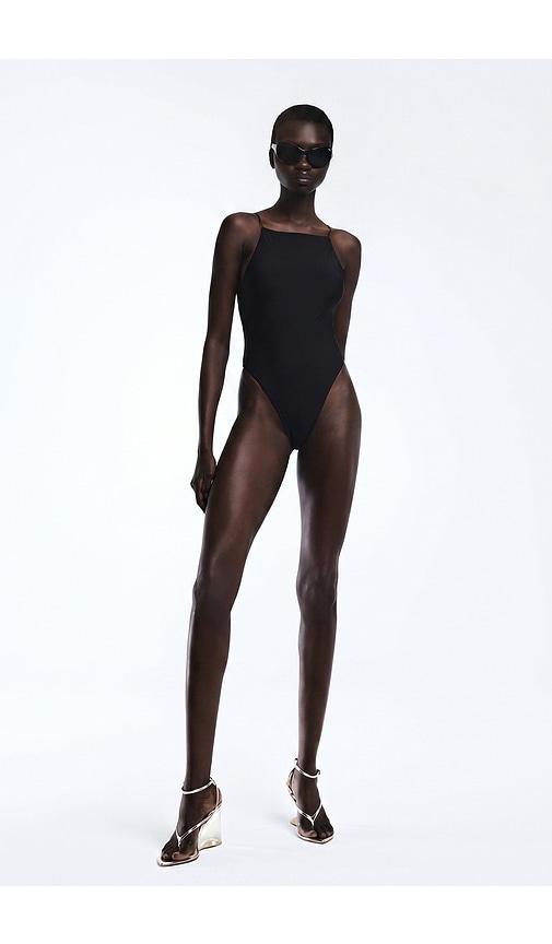 revolve los angeles basile bodysuit in black. - size l (also in s, xs, m, xl)