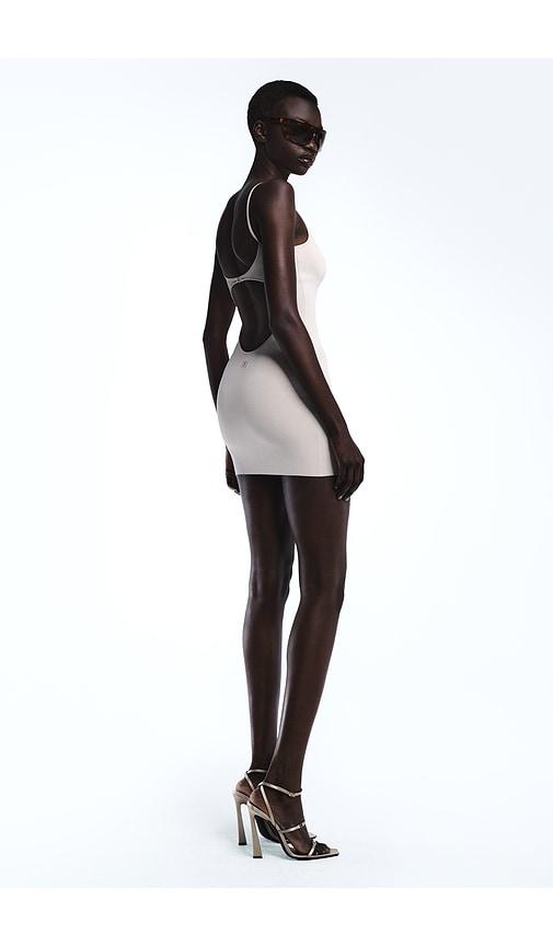 revolve los angeles chanthal knit mini dress in beige. - size l (also in m, s, xl, xs)