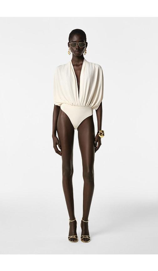 revolve los angeles chimere bodysuit in white. - size s (also in xxs, xs)
