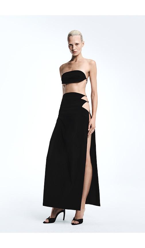 revolve los angeles elettra crop top in black. - size l (also in xs, s, xxs, m, xl)