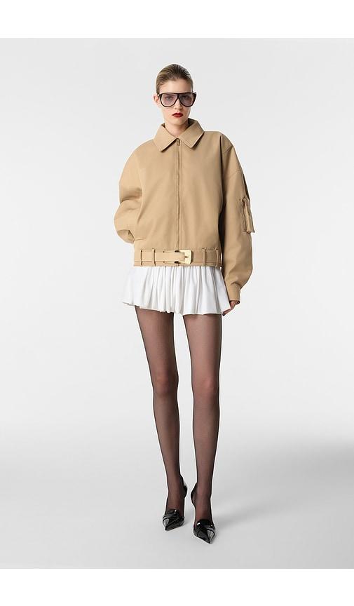 revolve los angeles nikki bomber jacket in tan. - size l (also in s, xxs, xs, m, xl)