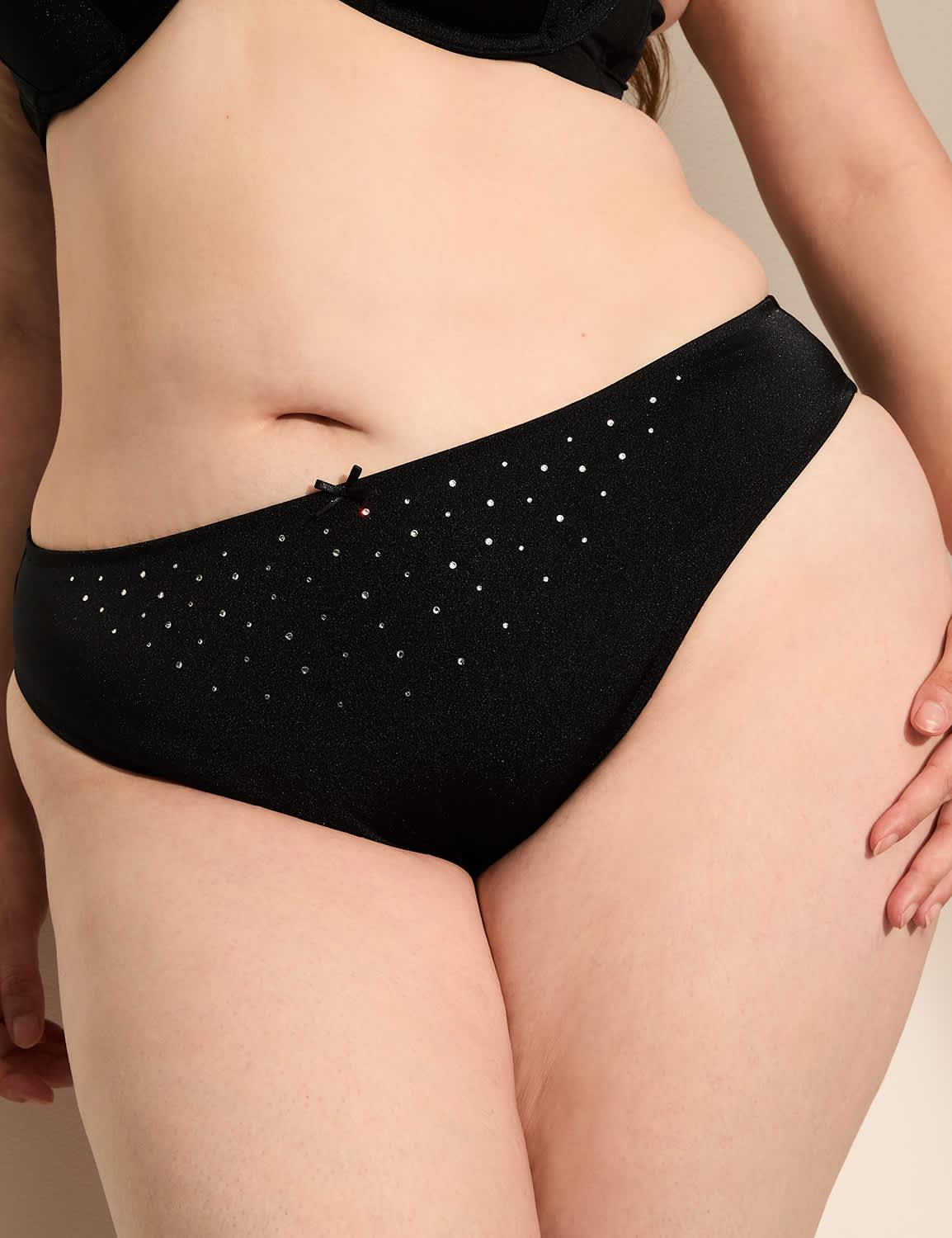 rhinestone french cut brief panty