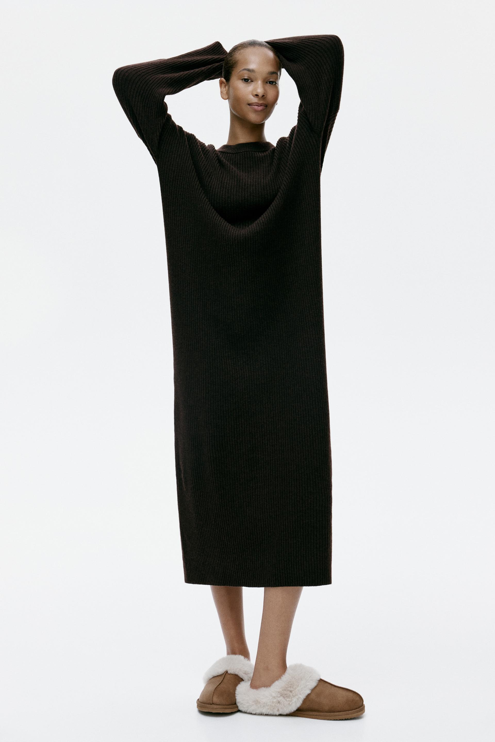 rib-knit dress
