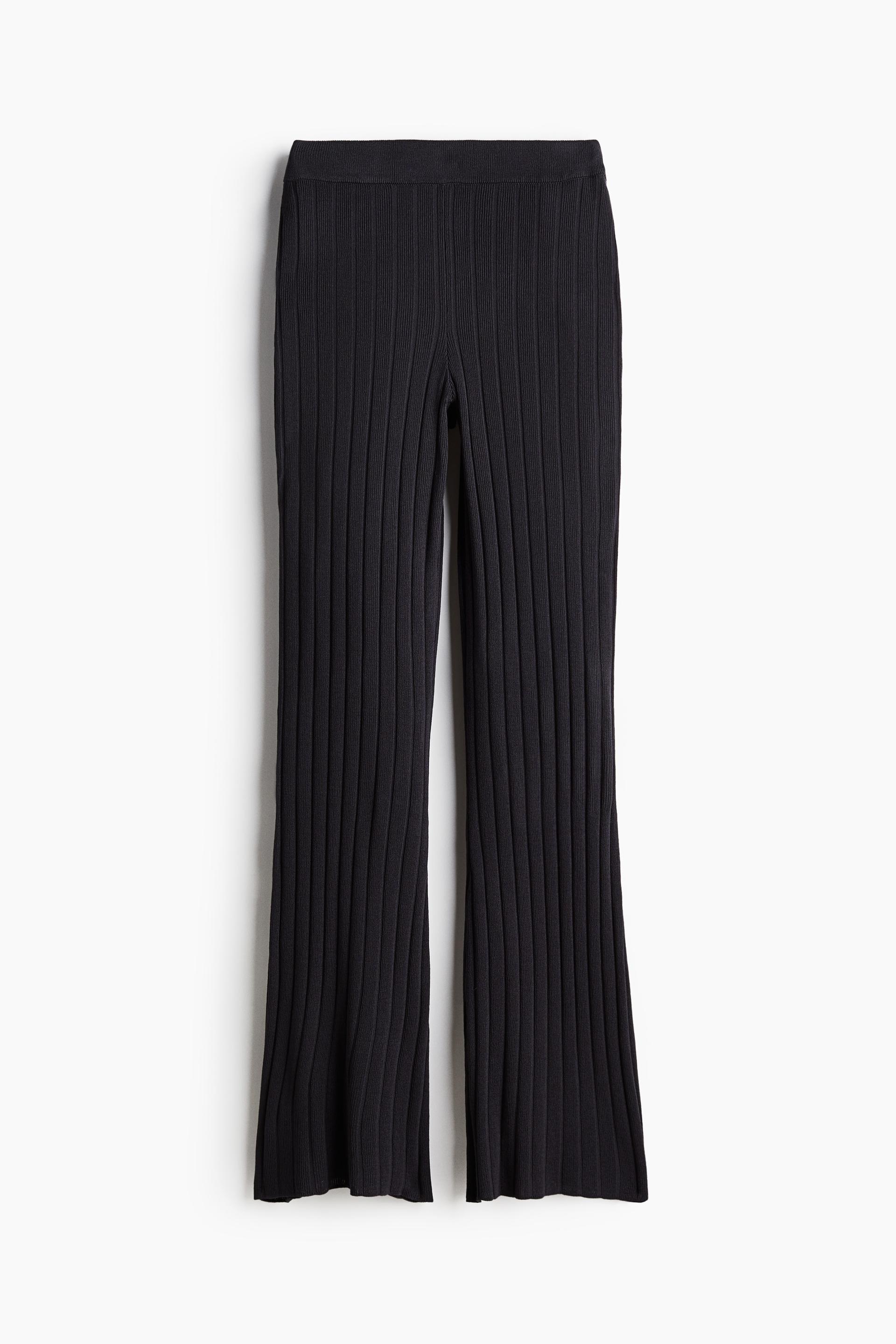rib-knit pants