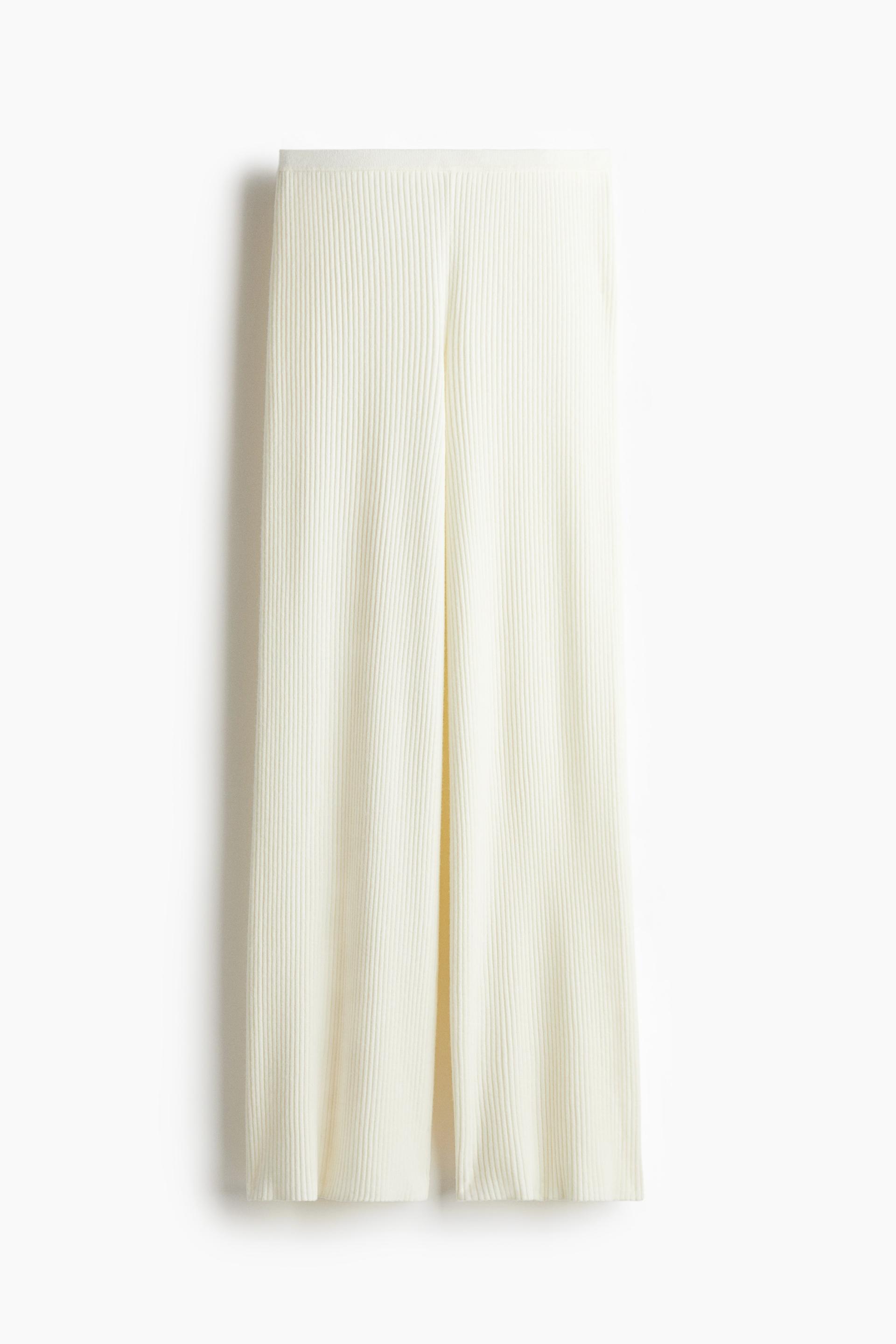 rib-knit pants