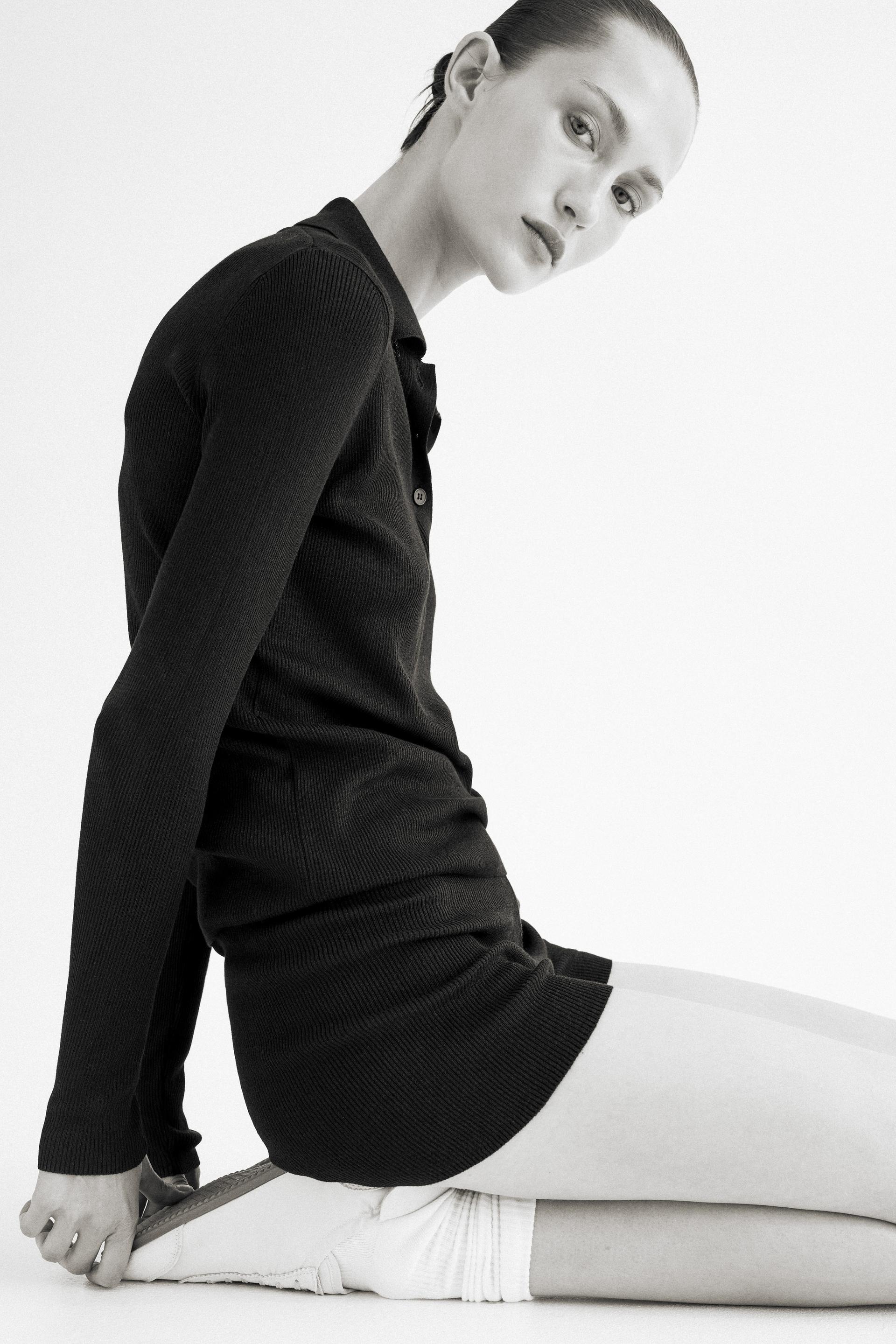 rib-knit shorts