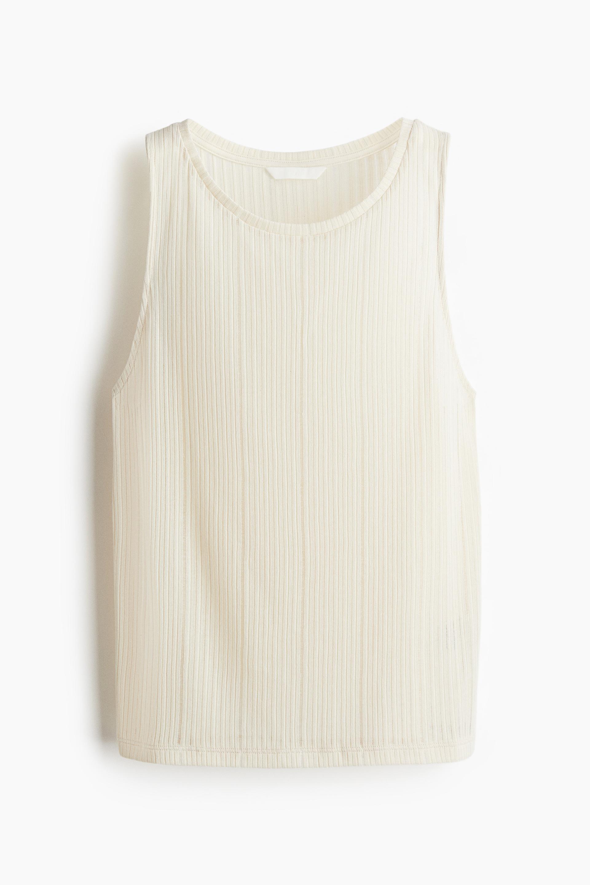 rib-knit tank top
