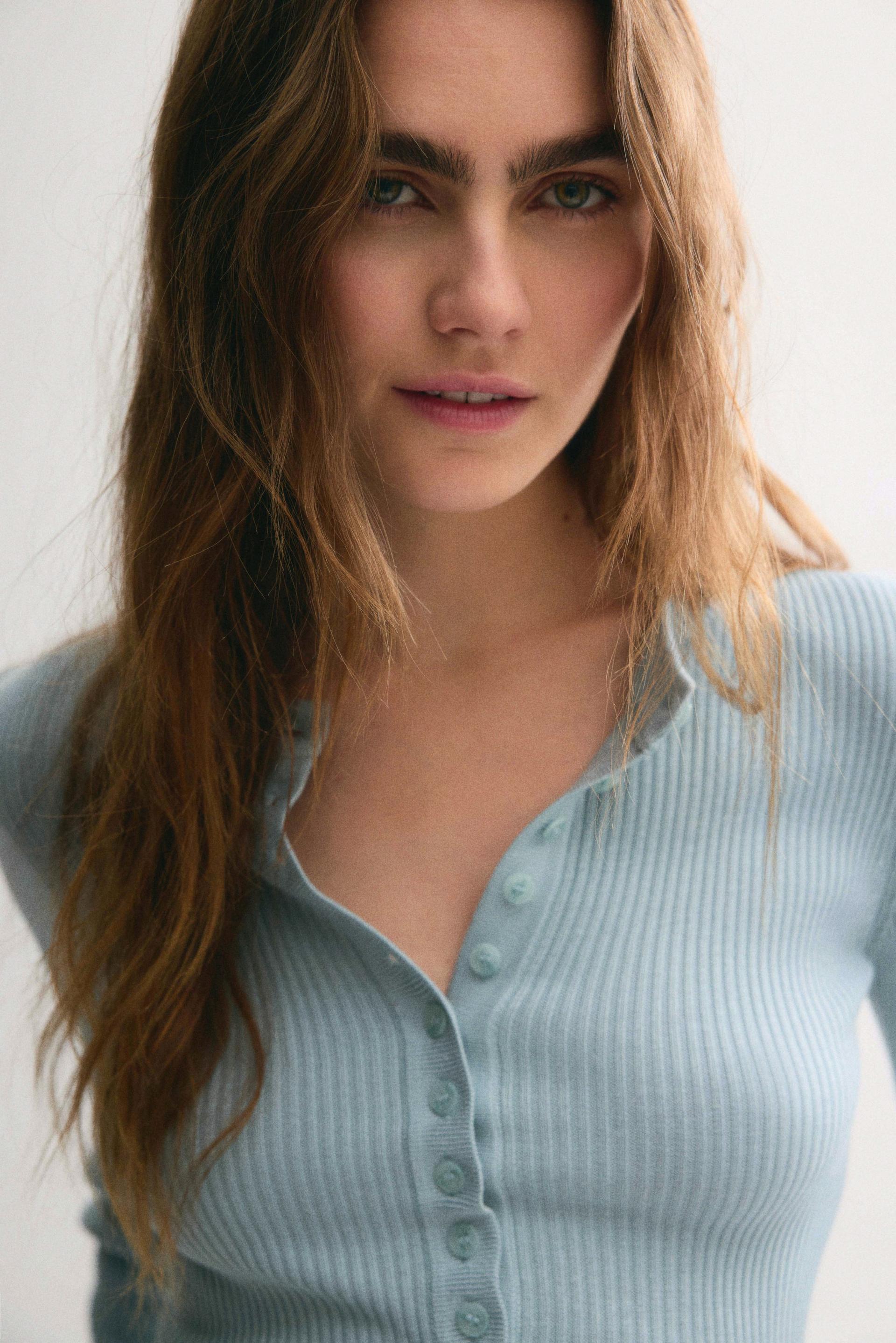 rib-knit top