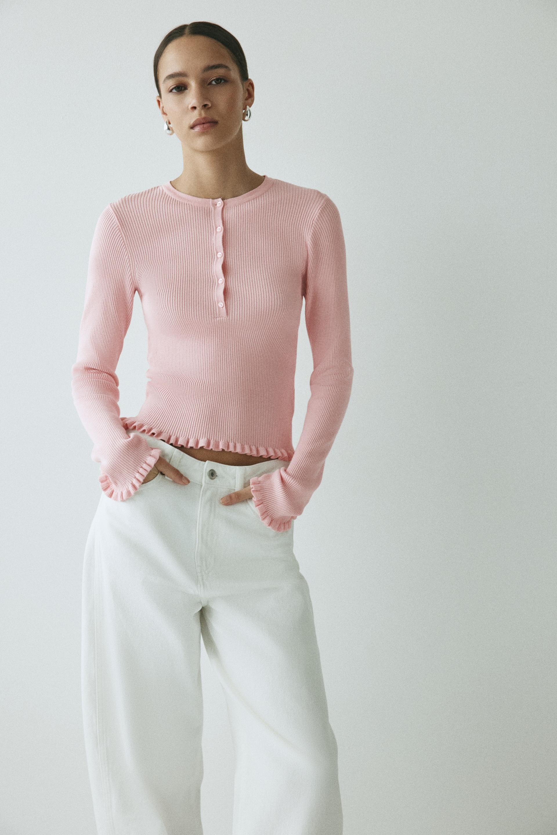 rib-knit top