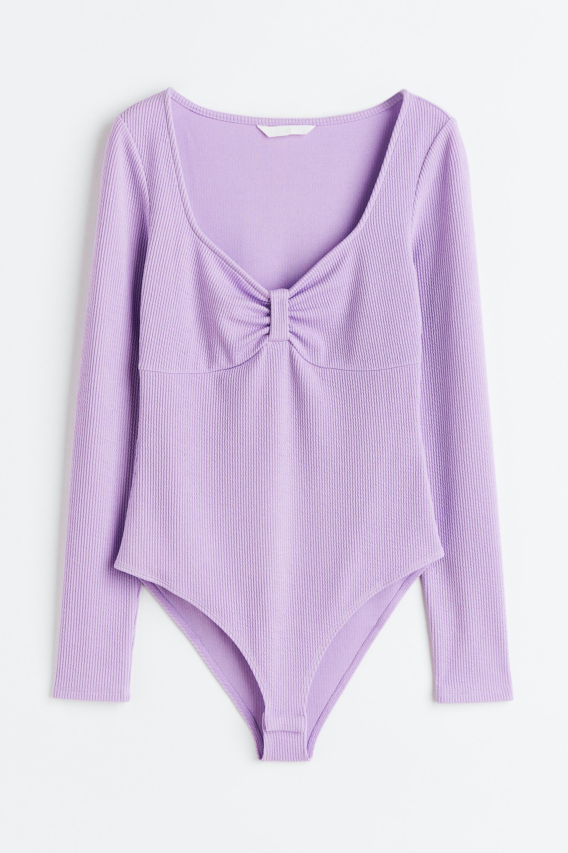 ribbed jersey bodysuit