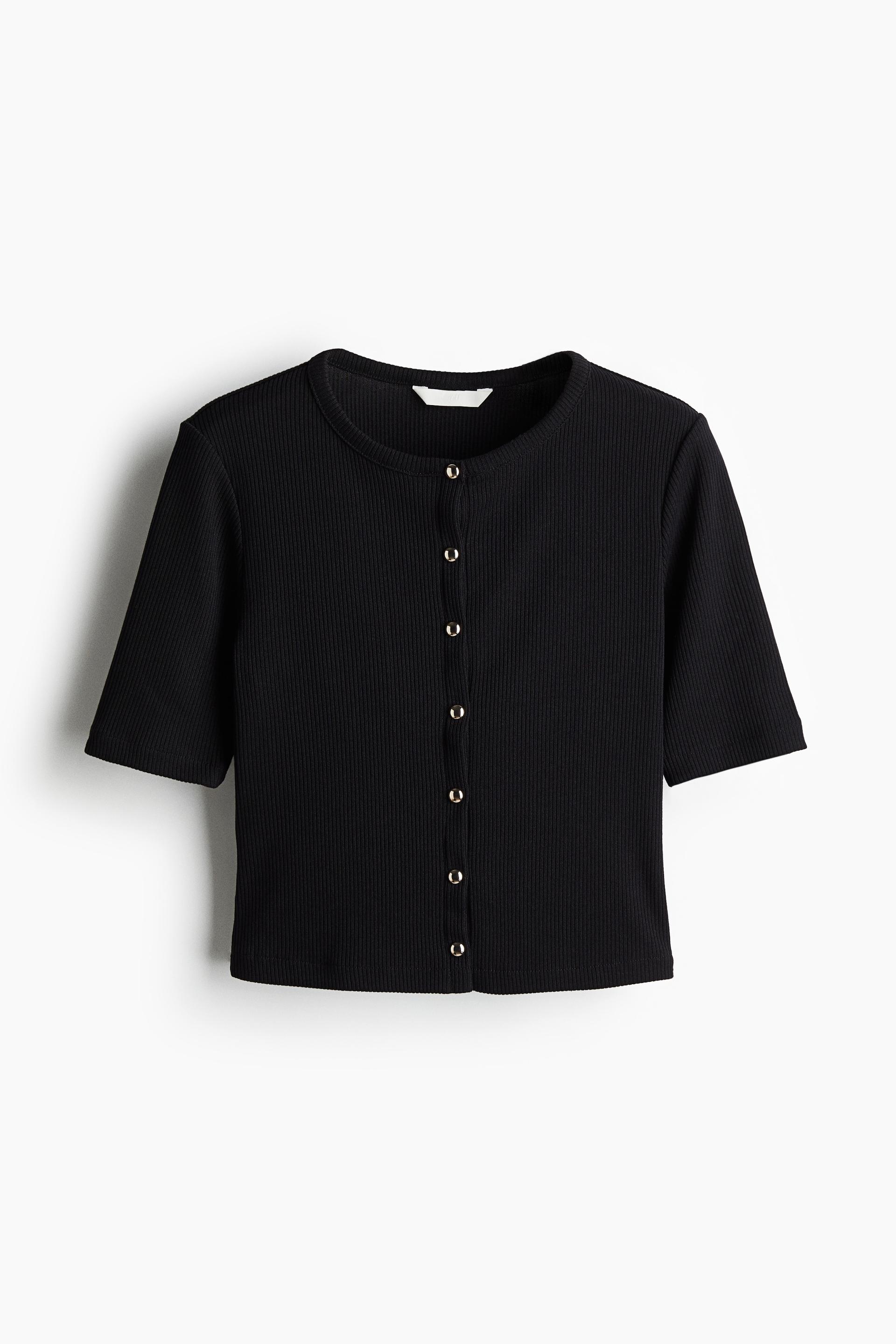 ribbed jersey cardigan