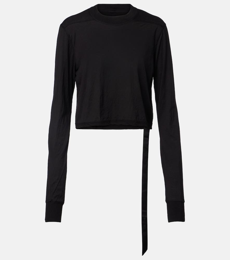 rick owens belted cotton jersey t-shirt