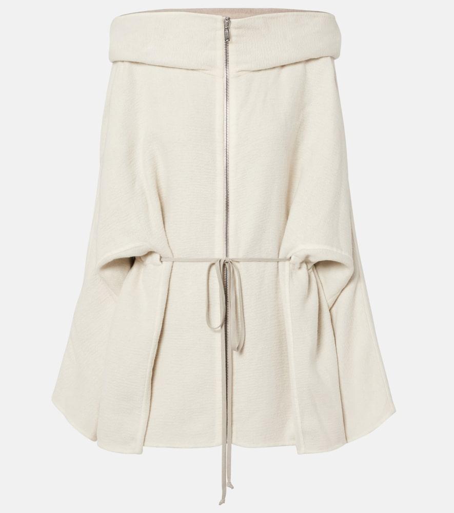 rick owens camel and wool jacket
