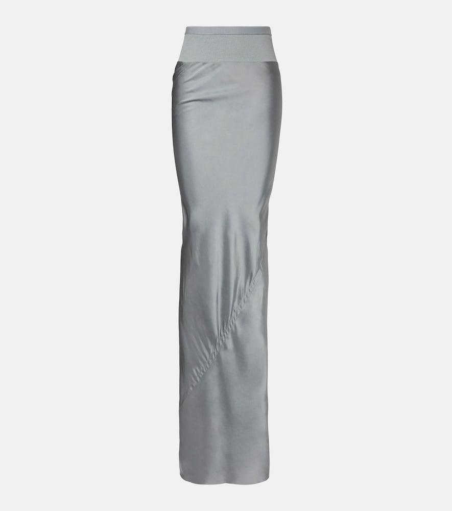 rick owens coda satin maxi skirt