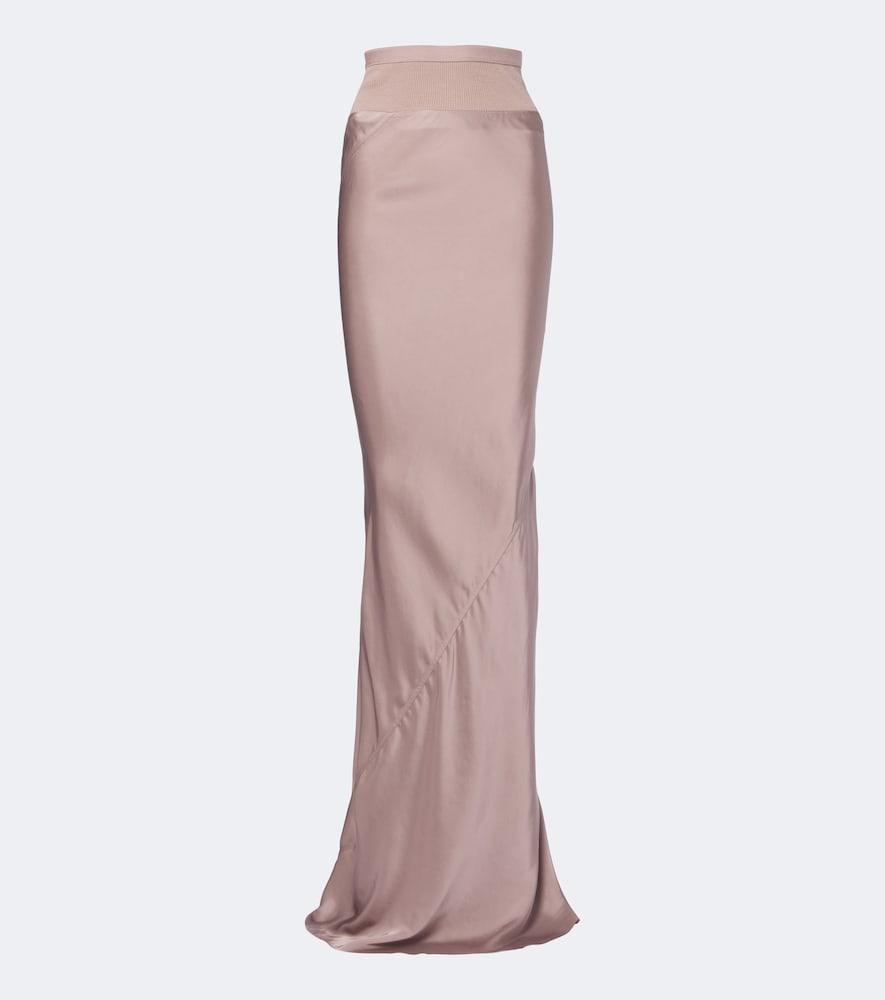 rick owens coda satin maxi skirt