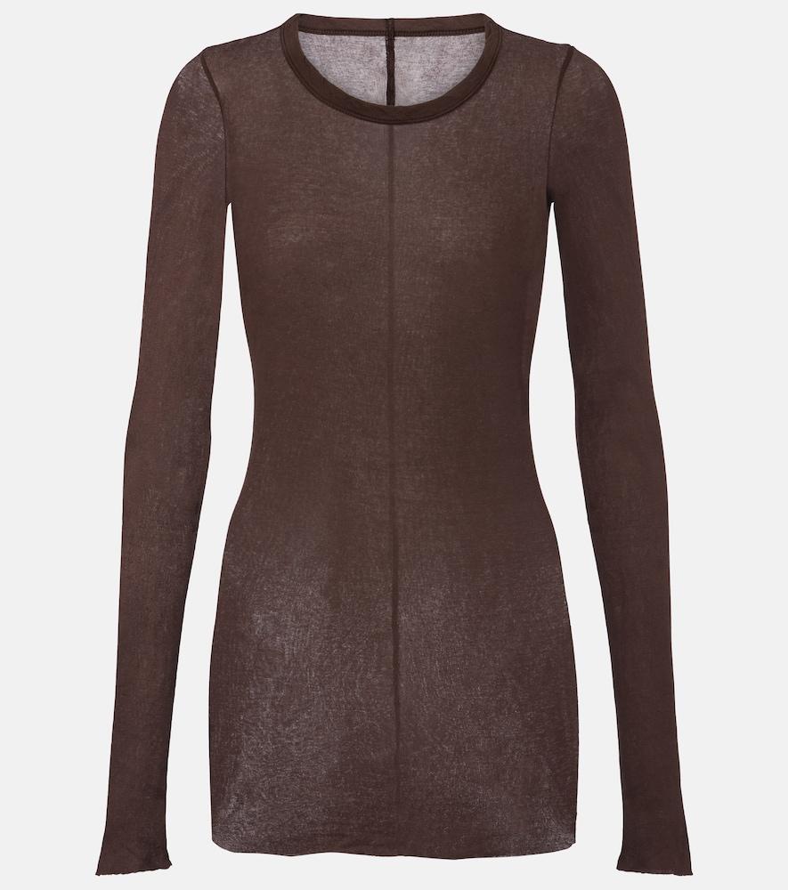 rick owens cotton jersey top