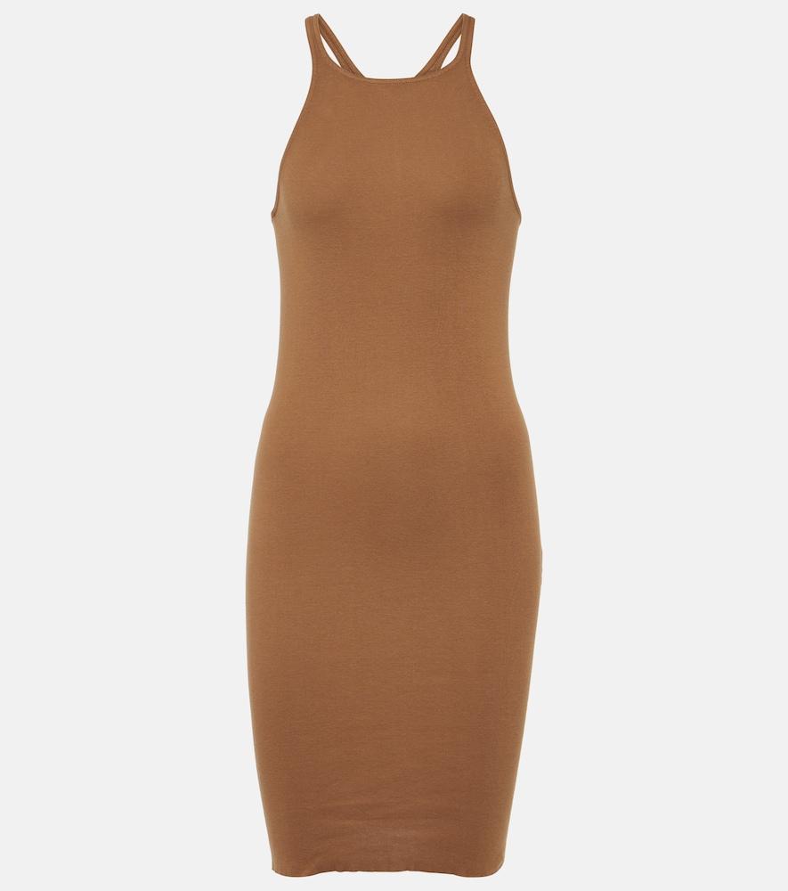 rick owens cotton minidress