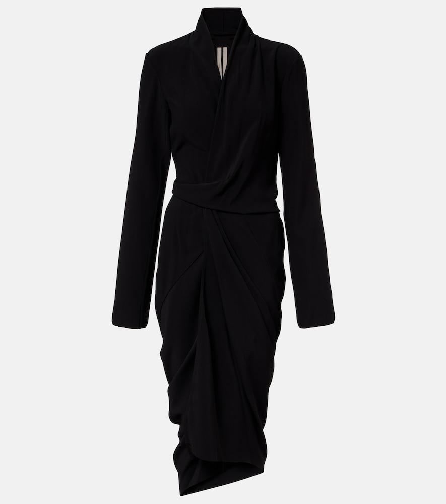 rick owens draped wrap dress