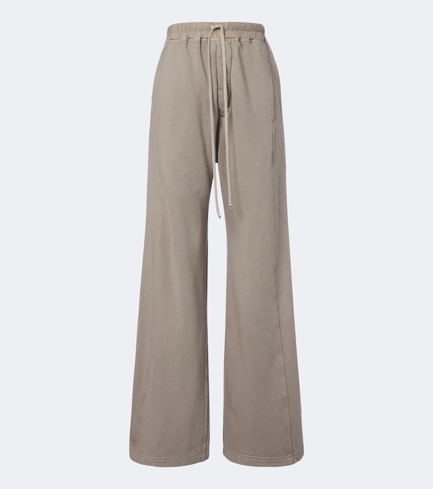 rick owens drkshdw cotton wide-leg sweatpants
