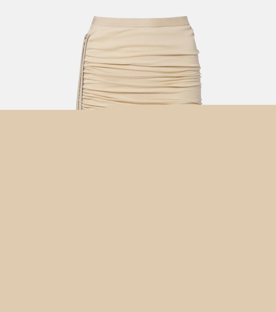 rick owens drkshdw edfu cotton jersey midi skirt