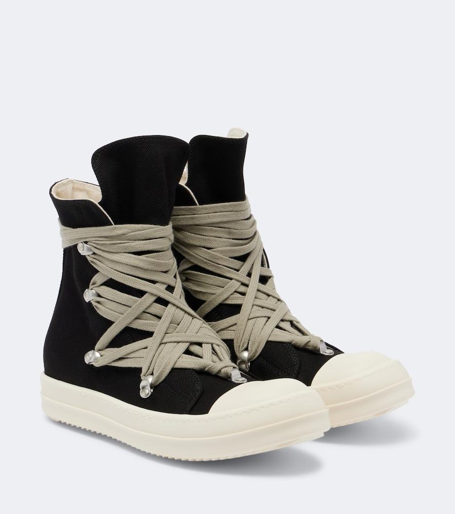 rick owens drkshdw megalace high-top sneakers