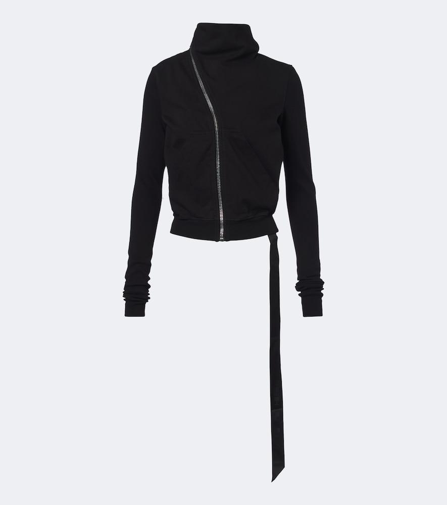 rick owens drkshdw mountain cotton zip-up sweatshirt
