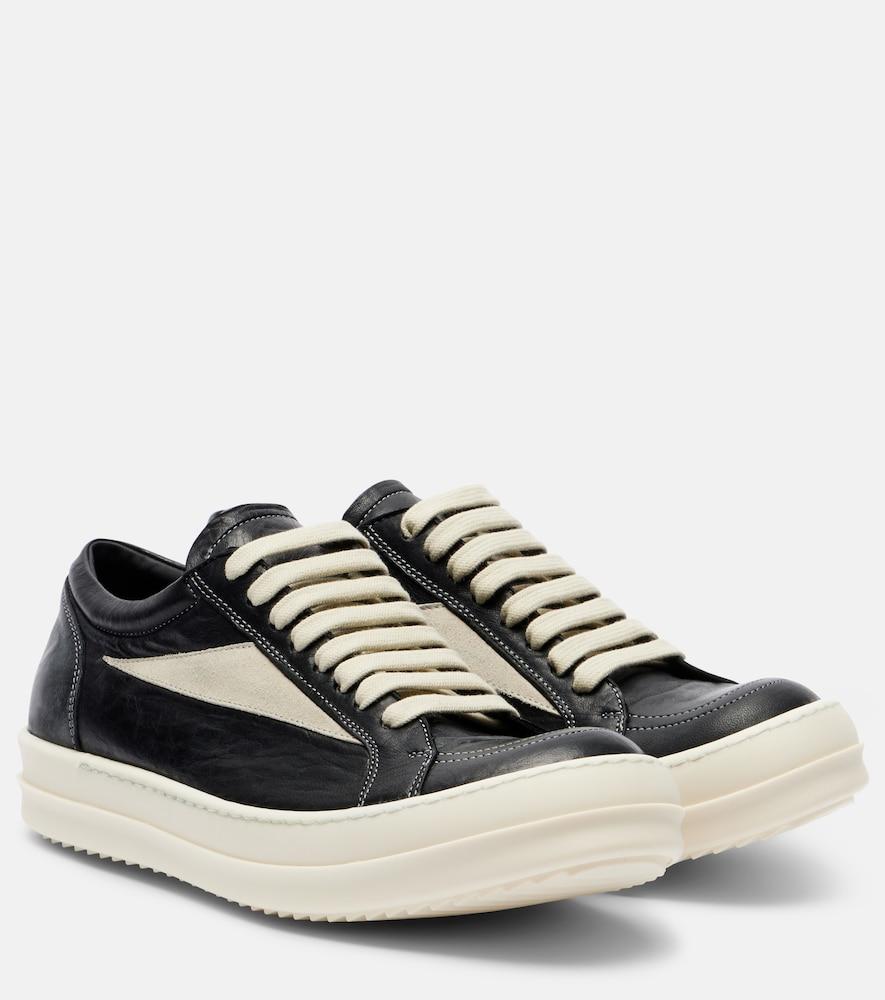 rick owens drkshdw vintage leather sneakers