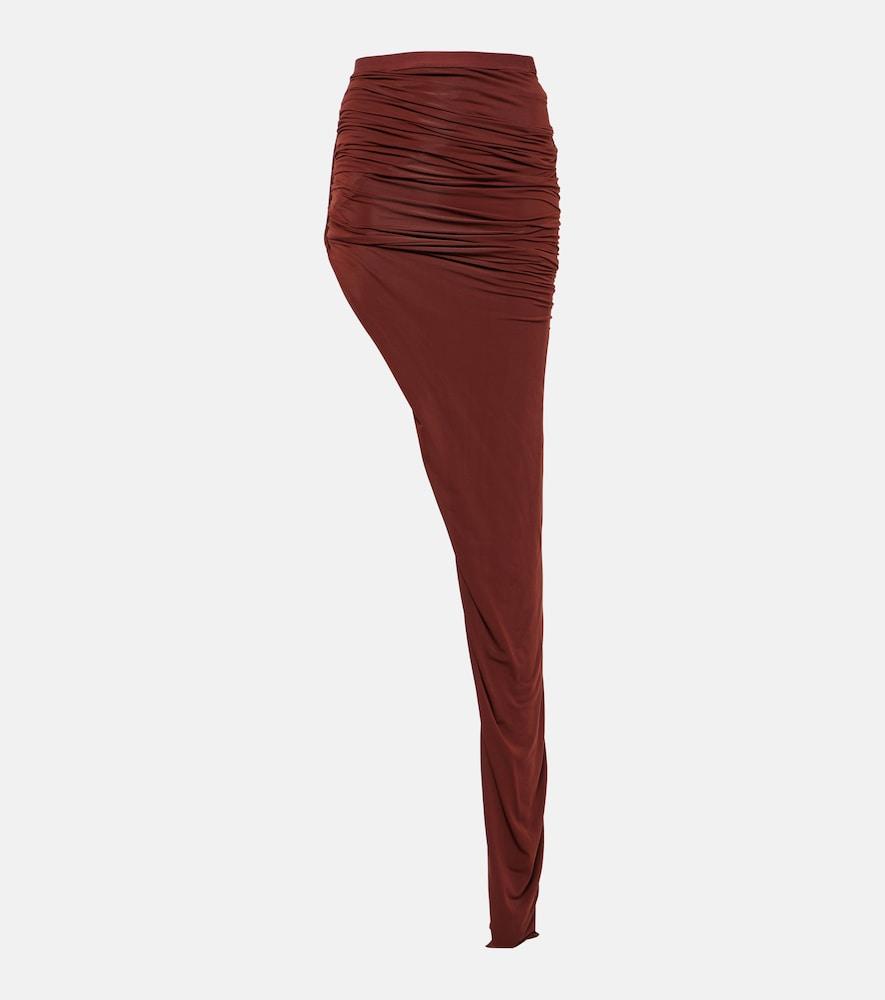 rick owens gathered maxi skirt
