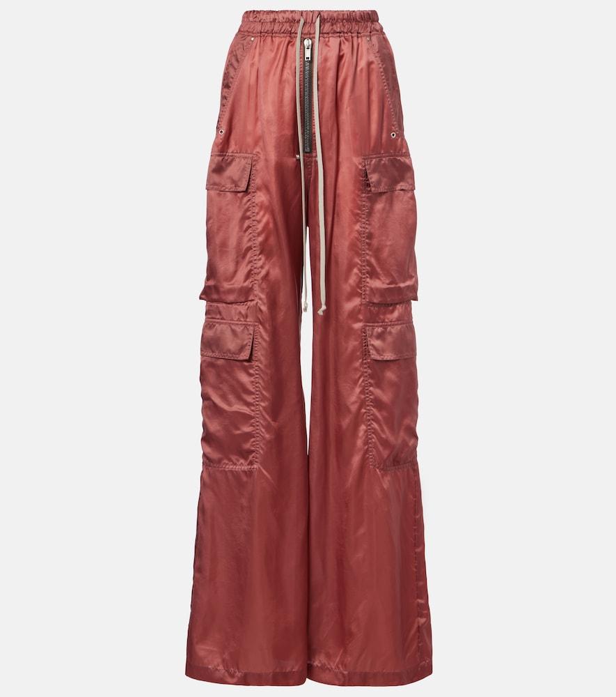 rick owens high-rise cargo pants