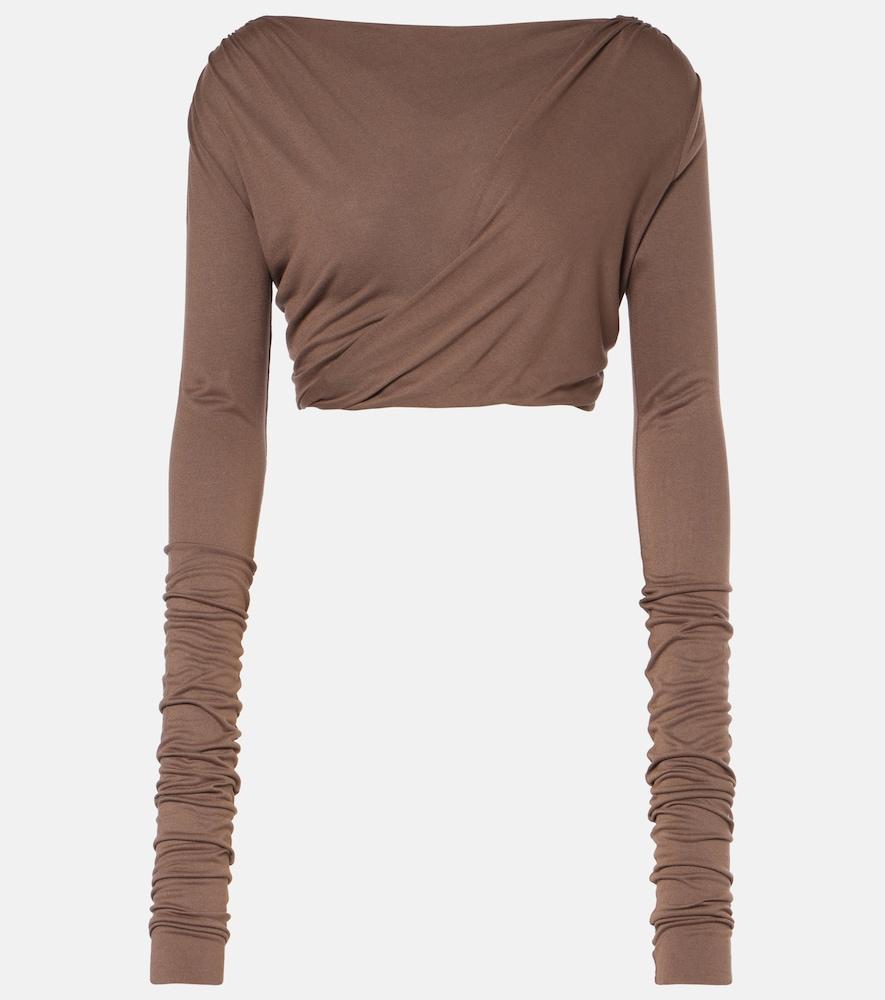 rick owens jade crop top