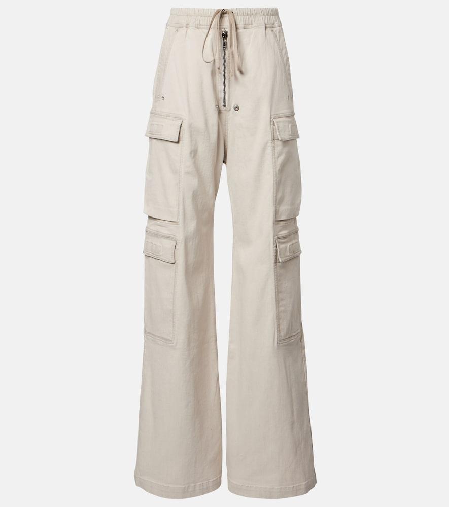 rick owens jumbo cotton-blend cargo pants