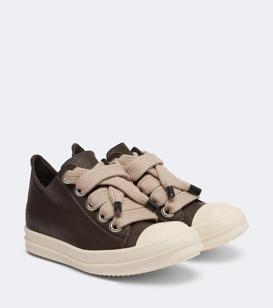 rick owens jumbolace leather sneakers