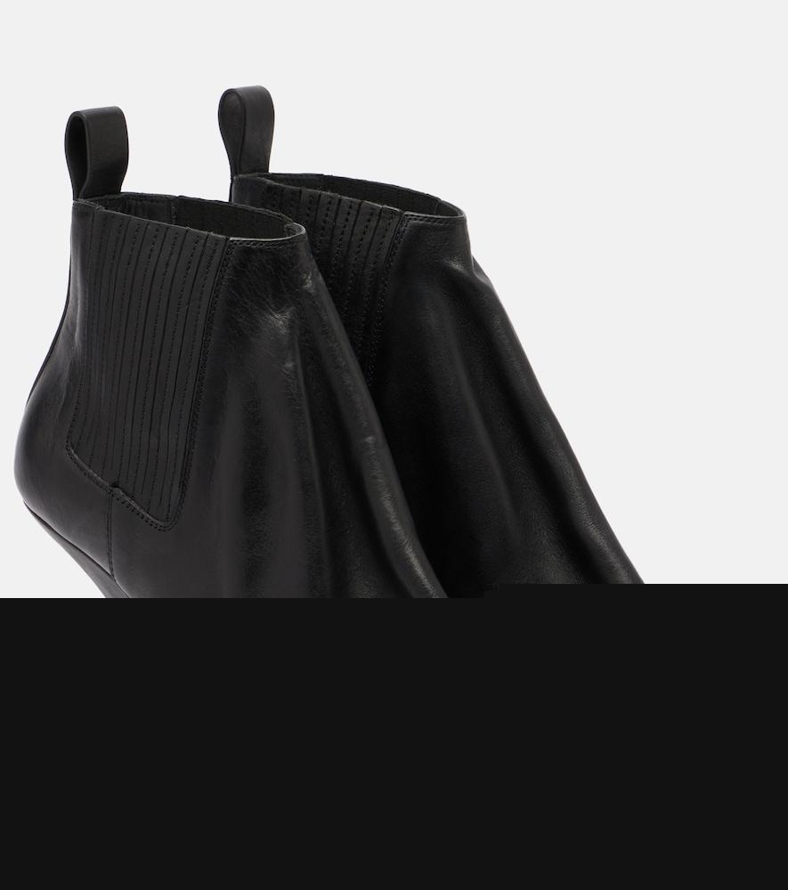 rick owens leather ankle boots