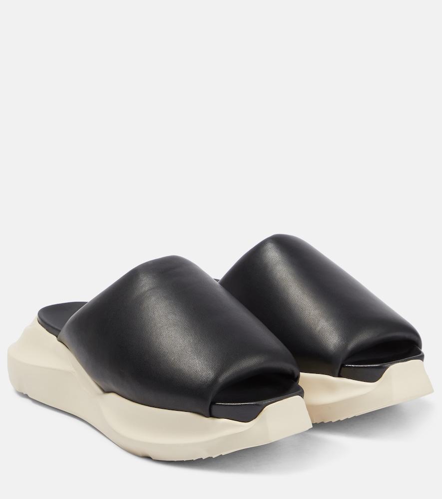 rick owens leather slides
