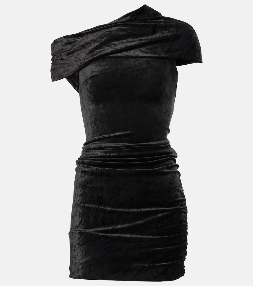rick owens lilies lola velvet minidress