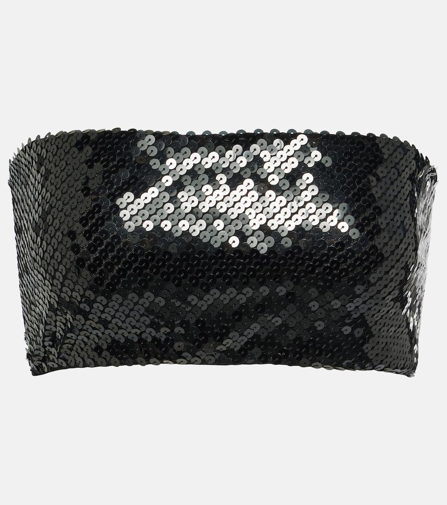 rick owens lilies sequined bandeau top