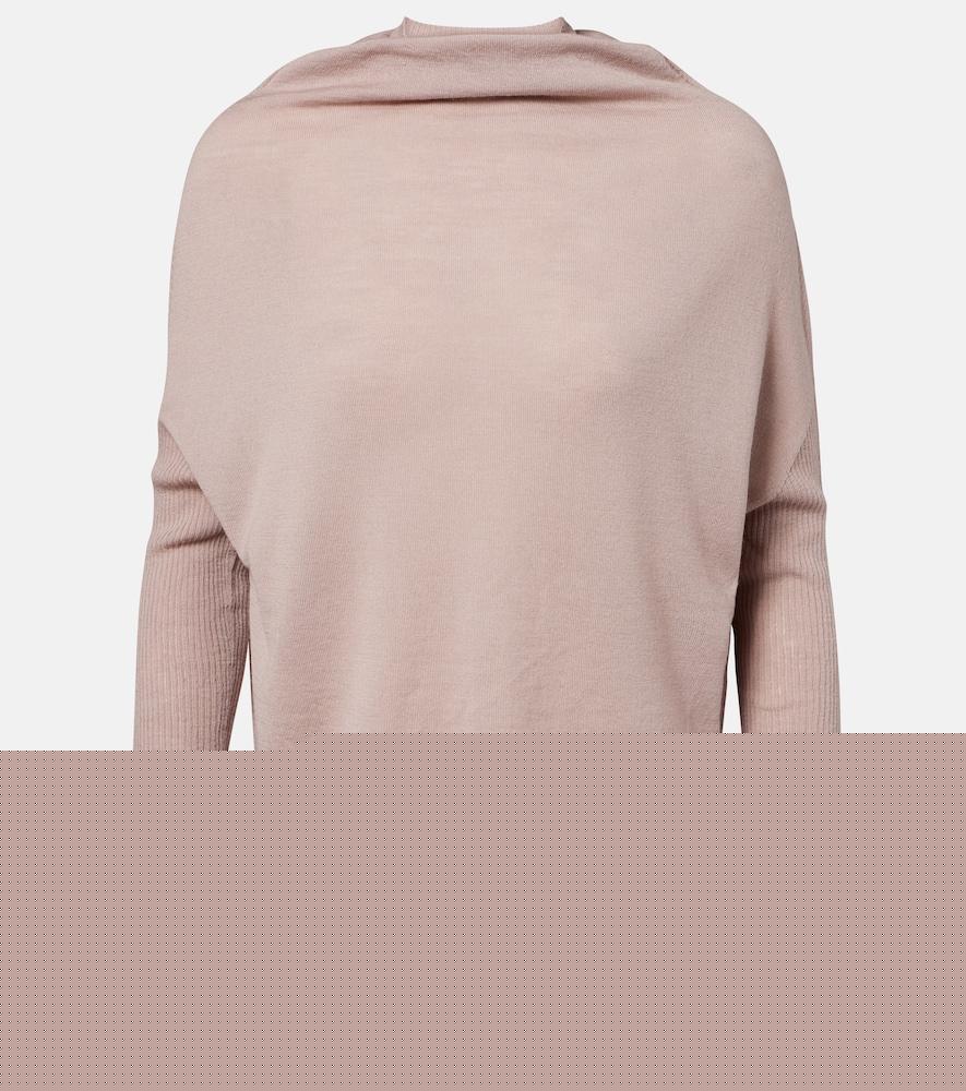 rick owens ls crater virgin wool sweater