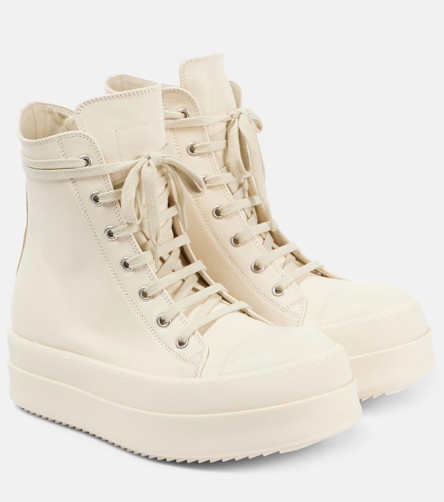 rick owens mega bumper leather sneakers