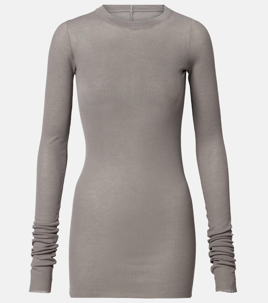 rick owens ribbed-knit top