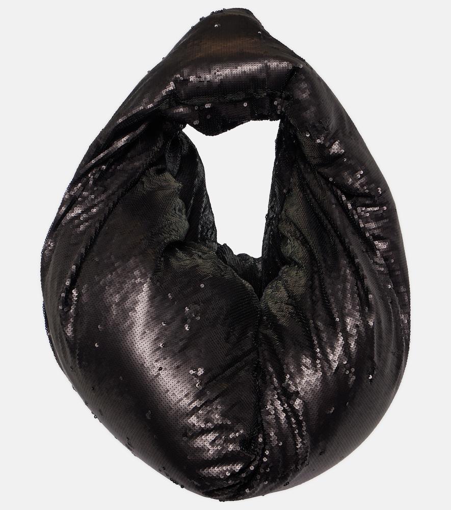 rick owens sequined down jacket