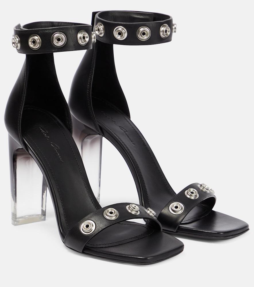 rick owens snaps leather sandals