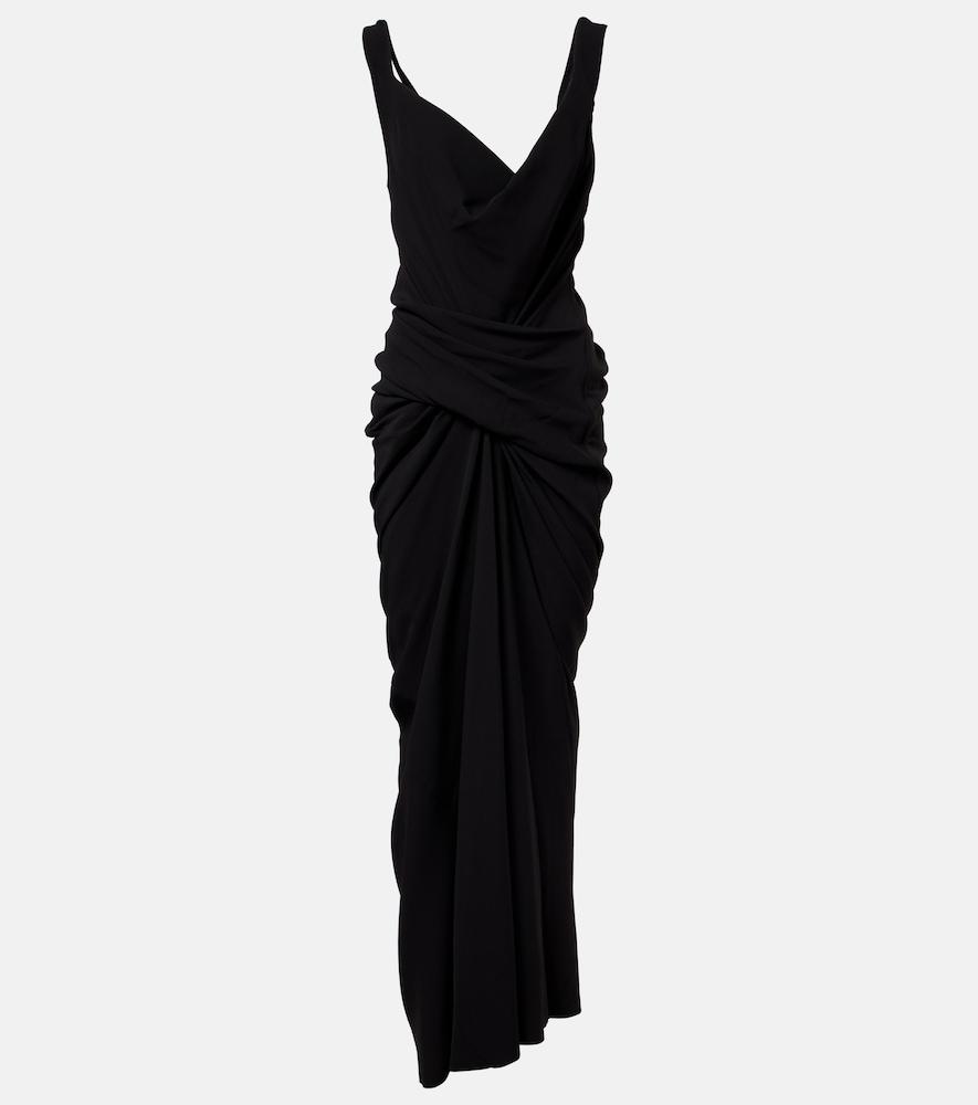 rick owens strutter gathered maxi dress