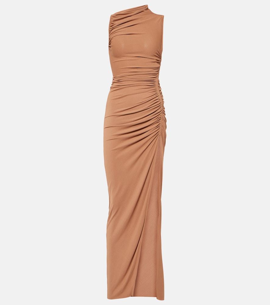 rick owens svita ruched jersey gown