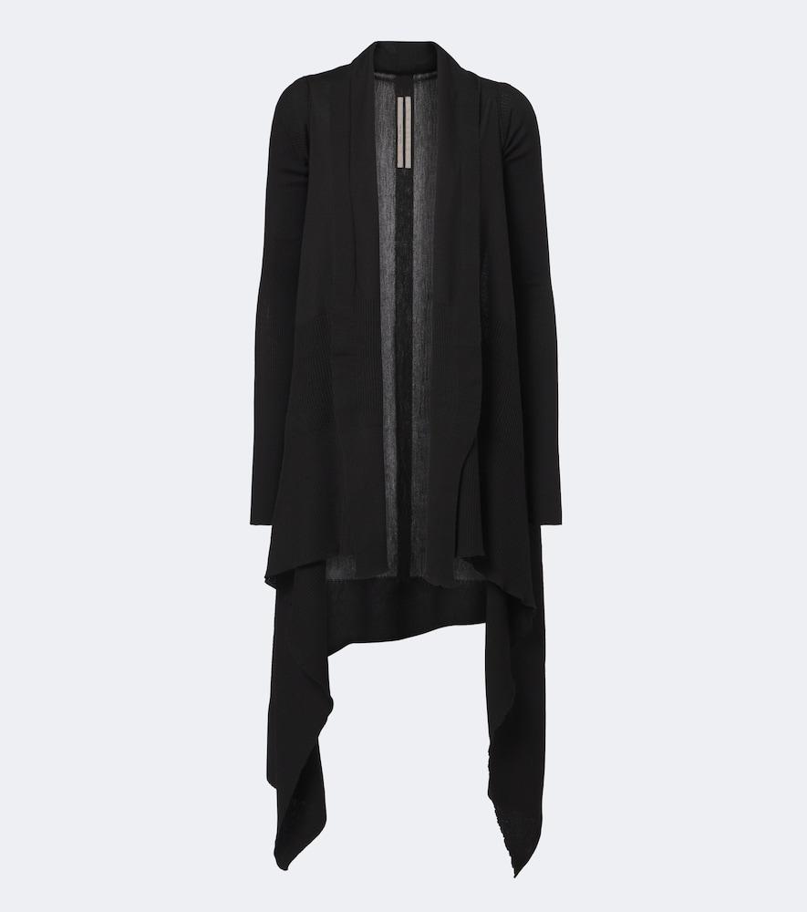 rick owens virgin wool cardigan