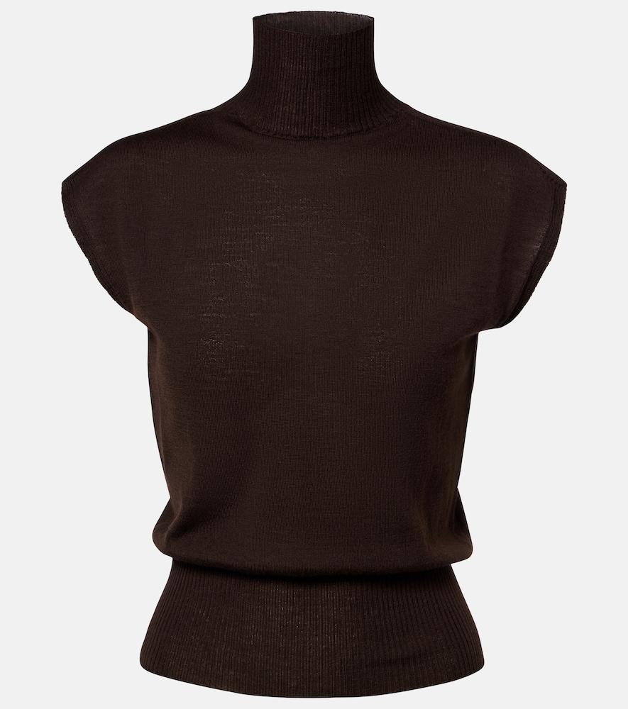 rick owens virgin wool turtleneck sweater