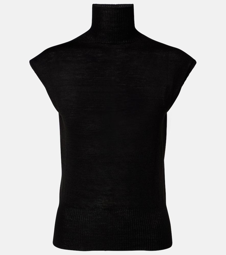 rick owens virgin wool turtleneck top