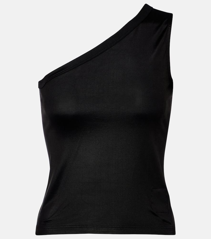 rick owens ziggy one-shoulder jersey top