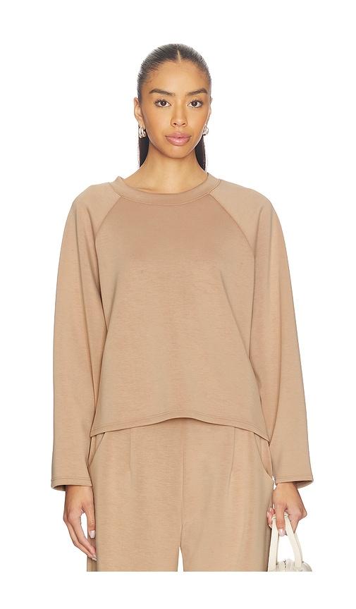 ripley rader oversized raglan top in tan. - size l (also in m, s, xs)