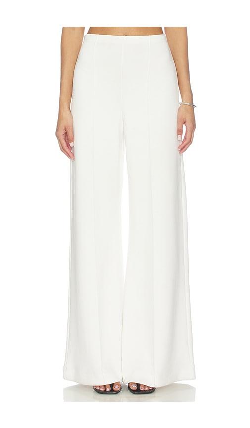 ripley rader scuba wide leg pant in white. - size m (also in xs)