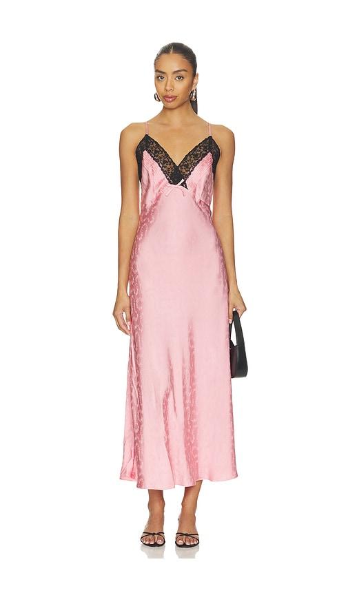 rixo alberta dress in blush. - size l (also in s, xxs, xs, m, xl)